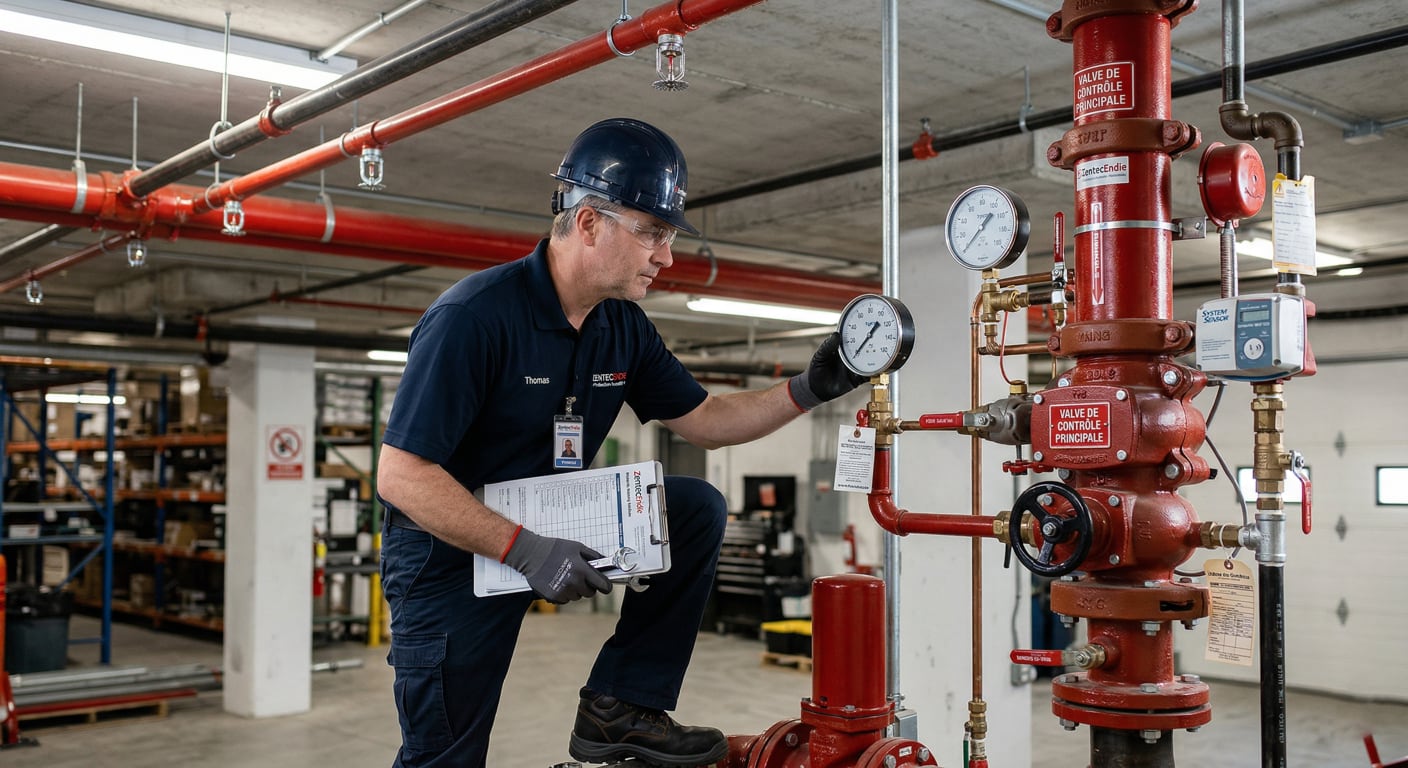Maintenance des systèmes de sprinklers