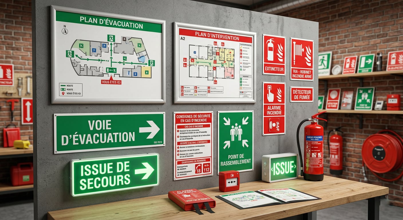 Signalétique & Plans d'évacuation